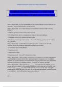 Certified Aviation Manager &lpar;CAM&rpar; Study Guide &num;1 Questions With Correct Answers&period;