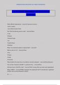 CAM TEST Questions With Correct Answers&period;