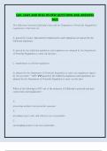 QAC LAWS AND REGS REVIEW QUESTIONS AND ANSWERS  2025