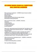 CM DERM WSUPA EXAM ALL QUESTIONS AND VERIFIED ANSWERS