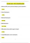 NURS 660 PSYCHOPHARM &vert; Questions and Correct Answers&comma; latest 2024 &sol; 2025 update&comma; &lpar;Best for Exam Practice&rpar; &vert; Graded A&plus;