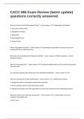 CACC 696 Exam Review &lpar;latest update&rpar; questions correctly answered