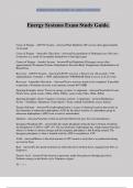 Energy Systems Exam Bundle 100&percnt; Verified&period;