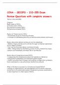 CCNA - SECOPS - 210-255 Exam Review Questions with complete answers&period;