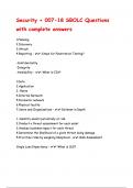 Security &plus; 007-18 SBOLC Questions with complete answers&period;