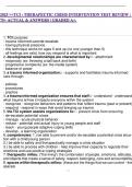 BUNDLE" 2025 TCI - THERAPEUTIC CRISIS INTERVENTION TEST REVIEW &vert; 75&plus; ACTUAL & ANSWERS &vert; GRADED A&plus;&period;