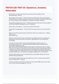 PSYCH 220 TEST &num;3 &vert; Questions and Correct Answers&comma; latest 2024 &sol; 2025 update&comma; &lpar;Best for Exam Practice&rpar; &vert; Graded A&plus;