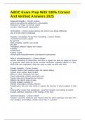 ABGC Exam Prep With 100&percnt; Correct And Verified Answers 2025