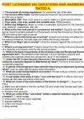 POST LICENSING 303 QUESTIONS AND ANSWERS RATED A&period;