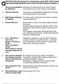 D236-WGU Pathophysiology Pre -Assessment Latest 2024 -2025 Complete 160 Actual Exam Questions with Correct Verified Answers&sol; Graded A&plus;