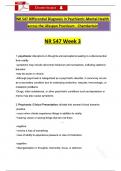 NR547&sol; NR 547 Week 3 Exam Differential Diagnosis Questions &lpar;Latest 2025 &sol; 2026&rpar; with Revised Correct Answers &lpar;A&plus; Guarantee&rpar; - Chamberlain