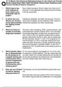 D115 Master Set-Advanced Pathophysiology for the Advanced Practice Nurse Latest Exam 2024 -2025 Test Bank&sol; Actual Exam Questions with Correct Verified Answers&sol; Graded A&plus;