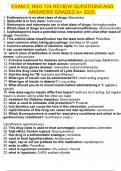 NSG 124 PHARMACOLOGY bundled exam 100&percnt; verified latest top score&period;