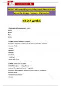 NR547&sol; NR 547 Week 5 Exam Differential Diagnosis Questions &lpar;Latest 2025 &sol; 2026&rpar; with Revised Correct Answers &lpar;A&plus; Guarantee&rpar; - Chamberlain