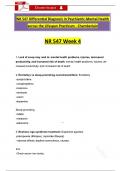 NR547&sol; NR 547 Week 4 Exam Differential Diagnosis Questions &lpar;Latest 2026 &sol; 2027&rpar; with Revised Correct Answers &lpar;A&plus; Guarantee&rpar; - Chamberlain