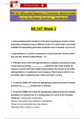 NR547&sol; NR 547 Midterm Week 1 to 4 Exam Differential Diagnosis Questions &lpar;Latest 2025 &sol; 2026&rpar; with Revised Correct Answers &lpar;A&plus; Guarantee&rpar; - Chamberlain
