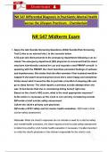 Study Bundle for NR547&sol; NR 547 Differential Dx Midterm Exam &lpar;Latest 2025 &sol; 2026&rpar; Questions with Guide Solutions &lpar;A&plus; Guarantee&rpar; - Chamberlain