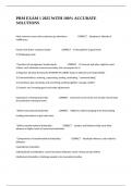 PRM EXAM 1 2025 WITH 100&percnt; ACCURATE SOLUTIONS