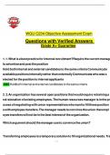 WGU C234 Objective Assessment Exam Questions with Verified Answers (2025 / 2026) Grade A+ Guarantee
