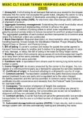 MSSC CLT EXAM TERMS VERIFIED AND UPDATED &vert;2025&vert;