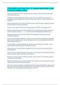 NTRI 2000 Final Exam Test 1-3- Auburn Doug White &vert;&vert; with Errorless Solutions 100&percnt;&period;
