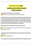 WGU C234 Pre-Test EXAM Questions with Verified Answers &lpar;2025 &sol; 2026&rpar; Grade A&plus; Guarantee