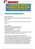 NR507 &sol; NR 507 Final Exam Week 5 to 8 Advanced Pathophysiology Study Guide Questions &lpar;Latest 2025 &sol; 2026&rpar; with Verified Rationalized &lpar;A&plus; Guarantee&rpar; &ndash; Chamberlain