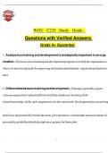 WGU C235 Study Guide Questions with Verified Answers 2025 &sol; 2026  Grade A&plus; Guarantee
