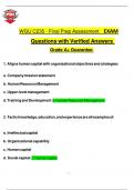 WGU C235 - Final Prep Assessment EXAM Questions with Verified Answers 2025 &sol; 2026  Grade A&plus; Guarantee