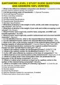 EARTHWORK LEVEL 2 STUDY GUIDE QUESTIONS AND ANSWERS 100&percnt; VERIFIED&period;