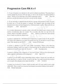 Progressive Care RN A v1 QUESTIONS & ANSWERS LATEST&lpar;A&plus;  GRADED 100&percnt; VERIFIED&rpar;