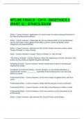 MTLBE FINALS - CH 9 - BIOETHICS 1 &lpar;PART 1&rpar; &ndash; ETHICS EXAM