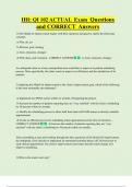 IHI&colon; QI 102 ACTUAL Exam Questions  and CORRECT Answers 