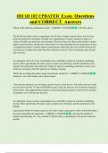 IHI QI 102 UPDATED Exam Questions  and CORRECT Answers
