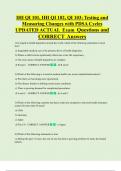 IHI QI 101&comma; IHI QI 102&comma; QI 103&colon; Testing and  Measuring Changes with PDSA Cycles UPDATED ACTUAL Exam Questions and  CORRECT Answers
