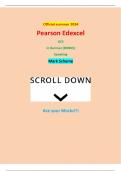Official summer 2024 Pearson Edexcel GCE In German &lpar;9GN03&rpar; Speaking Mark Scheme