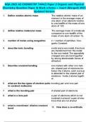 AQA 2025 AS CHEMISTRY 7404&sol;2 Paper 2 Organic and Physical Chemistry Question Paper & Mark scheme &plus; Insert &lpar;Merged&rpar; 2025 Updated Version