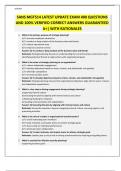 SANS MGT514 &vert; 2025 LATEST UPDATE EXAM 400 QUESTIONS AND 100&percnt; VERIFIED CORRECT ANSWERS GUARANTEED A&plus;&vert; WITH RATIONALES