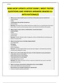 SANS GICSP UPDATE LATEST EXAM &vert; MOST TESTED QUESTIONS AND VERIFIED ANSWERS GRADED A&plus; WITH RATIONALES