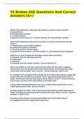 T4 Brakes ASE Questions And Correct Answers &lpar;A&plus;&rpar;&period;