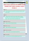 NUR612 EXAM 7 QUESTIONS WITH DETAILED VERIFIED  ANSWERS &lpar;100&percnt; CORRECT ANSWERS&rpar; &sol;ALREADY  GRADED A&plus;