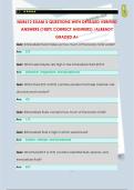 NUR612 EXAM 5 QUESTIONS WITH DETAILED VERIFIED  ANSWERS &lpar;100&percnt; CORRECT ANSWERS&rpar; &sol;ALREADY  GRADED A&plus;