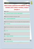 NUR612 EXAM 6 QUESTIONS WITH DETAILED VERIFIED  ANSWERS &lpar;100&percnt; CORRECT ANSWERS&rpar; &sol;ALREADY  GRADED A&plus;