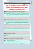 NURS 247&colon; EXAM 5 CONTENT QUESTIONS WITH  DETAILED VERIFIED ANSWERS &lpar;100&percnt; CORRECT  ANSWERS&rpar; &sol;ALREADY GRADED A&plus;