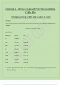 MODULE 1 &ndash;MODULE 6 EXAM PORTAGE LEARNING  CHEM 104  Portage Learning CHEM 103 Module 1 Exam&colon;