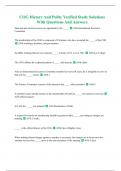 COG History And Polity Verified Study Solutions With Questions And Answers