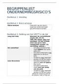 Woordenlijst verzekeringen en ondernemingsrisico's&period; 
