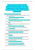 Midterm Exam&colon; NR565&sol; NR 565 Advanced Pharmacology Care of the Fundamentals Exam &vert; Questions and Verified Answers &lpar;2025&sol; 2026 Update&rpar;- Chamberlain