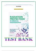 TEST BANK For Radiation Protection in Medical Radiography&comma; 9th Edition by Sherer&comma;
