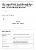RICA Subtest 3 &vert; 2025 Update&vert;Complete Exam Set Questions And Verified Answers &vert; Get It 100&percnt; Accurate&excl;&excl;&vert; Already Passed A&plus;
